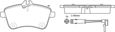 FP1243E FIT Комплект тормозных колодок, дисковый тормоз