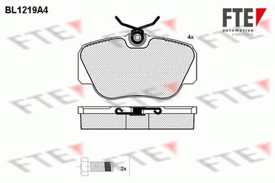 BL1219A4 FTE Комплект тормозных колодок, дисковый тормоз