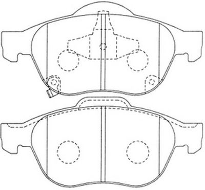 FP0236 FIT Комплект тормозных колодок, дисковый тормоз