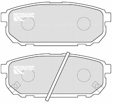 LVXL1202 MOTAQUIP Комплект тормозных колодок, дисковый тормоз