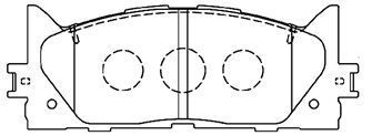 A1N154 AISIN Комплект тормозных колодок, дисковый тормоз