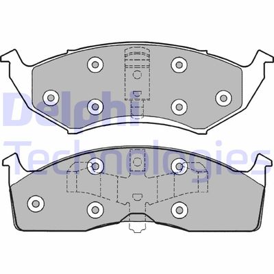 LP1166 DELPHI Комплект тормозных колодок, дисковый тормоз