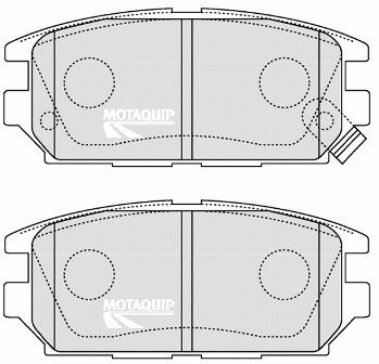 LVXL1236 MOTAQUIP Комплект тормозных колодок, дисковый тормоз