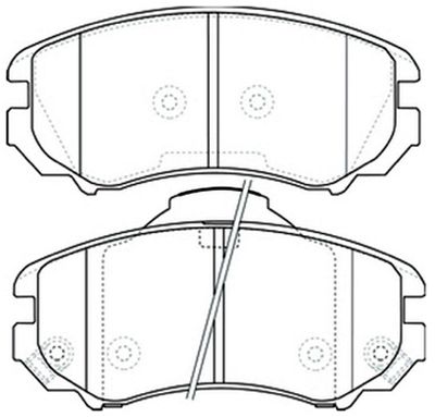 AKD0377 ASVA Комплект тормозных колодок, дисковый тормоз