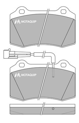 LVXL245 MOTAQUIP Комплект тормозных колодок, дисковый тормоз