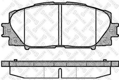 002009SX STELLOX Комплект тормозных колодок, дисковый тормоз