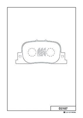 D2187 MK Kashiyama Комплект тормозных колодок, дисковый тормоз
