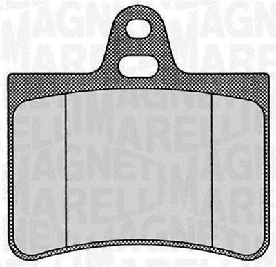 363916060180 MAGNETI MARELLI Комплект тормозных колодок, дисковый тормоз