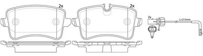 FP1386E FIT Комплект тормозных колодок, дисковый тормоз