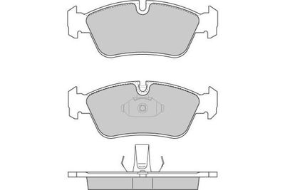 120745 E.T.F. Комплект тормозных колодок, дисковый тормоз