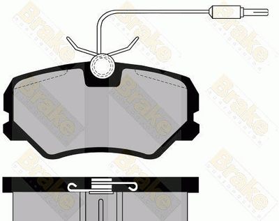 PA493 Brake ENGINEERING Комплект тормозных колодок, дисковый тормоз