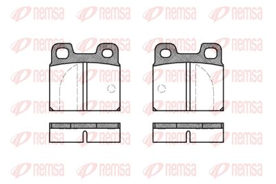 000500 REMSA Комплект тормозных колодок, дисковый тормоз