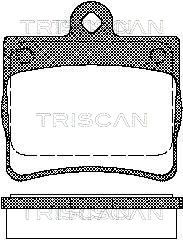 811023016 TRISCAN Комплект тормозных колодок, дисковый тормоз