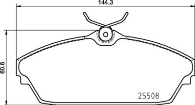 P82003 BREMBO Комплект тормозных колодок, дисковый тормоз