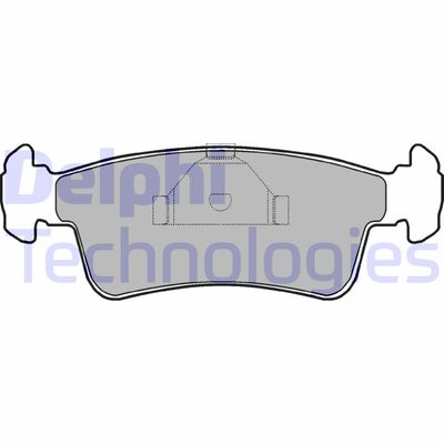 LP969 DELPHI Комплект тормозных колодок, дисковый тормоз