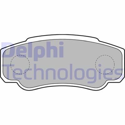 LP1790 DELPHI Комплект тормозных колодок, дисковый тормоз