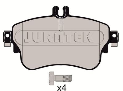 JCP8135 JURATEK Комплект тормозных колодок, дисковый тормоз