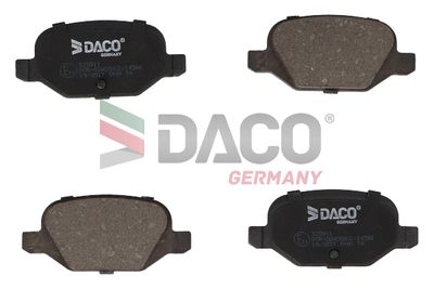 320911 DACO Germany Комплект тормозных колодок, дисковый тормоз