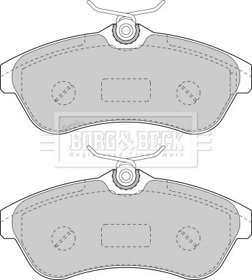 BBP1735 BORG & BECK Комплект тормозных колодок, дисковый тормоз