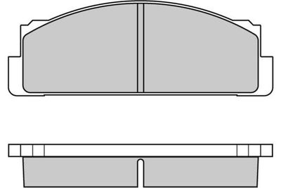 120004 E.T.F. Комплект тормозных колодок, дисковый тормоз