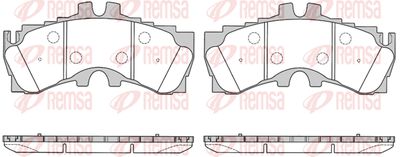 178900 REMSA Комплект тормозных колодок, дисковый тормоз