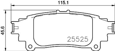 P83153 BREMBO Комплект тормозных колодок, дисковый тормоз