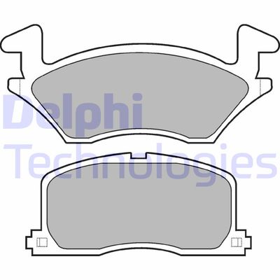 LP742 DELPHI Комплект тормозных колодок, дисковый тормоз