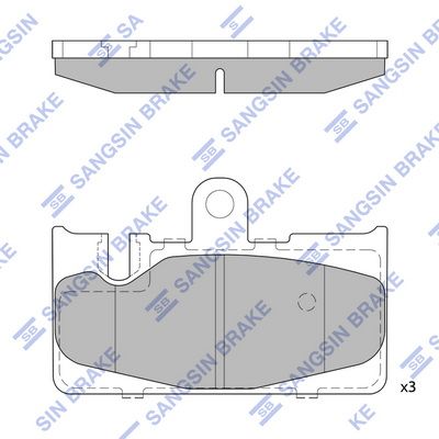 SP1772 Hi-Q Комплект тормозных колодок, дисковый тормоз