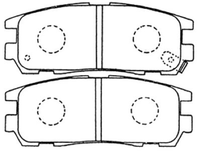 AKD4299 ASVA Комплект тормозных колодок, дисковый тормоз