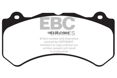 DP61853 EBC Brakes Комплект тормозных колодок, дисковый тормоз