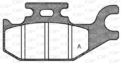 BPA151900 OPEN PARTS Комплект тормозных колодок, дисковый тормоз