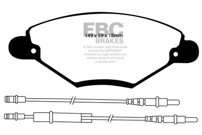 DP21371 EBC Brakes Комплект тормозных колодок, дисковый тормоз