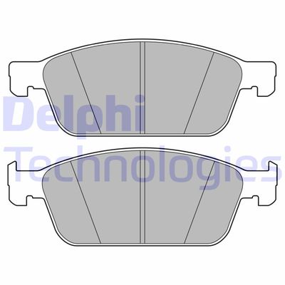 LP3666 DELPHI Комплект тормозных колодок, дисковый тормоз