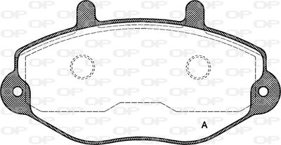 BPA039200 OPEN PARTS Комплект тормозных колодок, дисковый тормоз