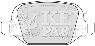 KBP1775 KEY PARTS Комплект тормозных колодок, дисковый тормоз