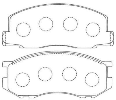 ASN136 AISIN Комплект тормозных колодок, дисковый тормоз