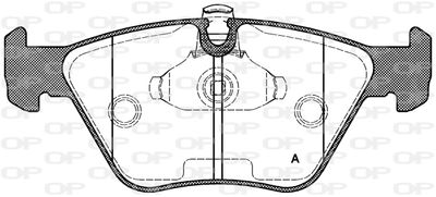 BPA027015 OPEN PARTS Комплект тормозных колодок, дисковый тормоз