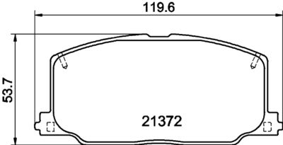 8DB355026961 HELLA PAGID Комплект тормозных колодок, дисковый тормоз