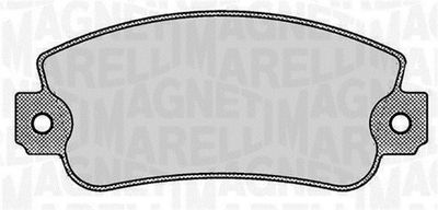 363916060237 MAGNETI MARELLI Комплект тормозных колодок, дисковый тормоз