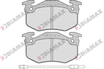 N09093 DIAMAX Комплект тормозных колодок, дисковый тормоз