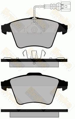 PA1724 Brake ENGINEERING Комплект тормозных колодок, дисковый тормоз