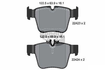 BPD1507 BENDIX Braking Комплект тормозных колодок, дисковый тормоз