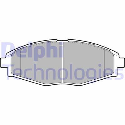 LP1390 DELPHI Комплект тормозных колодок, дисковый тормоз