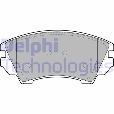 LP2081 DELPHI Комплект тормозных колодок, дисковый тормоз