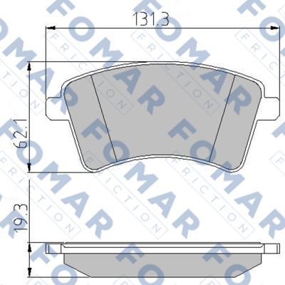 FO931381 FOMAR Friction Комплект тормозных колодок, дисковый тормоз