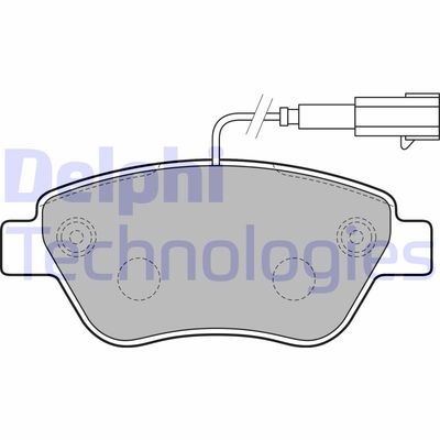 LP2230 DELPHI Комплект тормозных колодок, дисковый тормоз