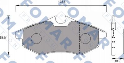 FO924581 FOMAR Friction Комплект тормозных колодок, дисковый тормоз