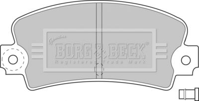 BBP1233 BORG & BECK Комплект тормозных колодок, дисковый тормоз