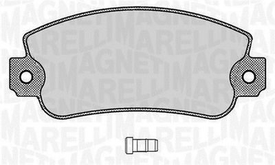 363916060212 MAGNETI MARELLI Комплект тормозных колодок, дисковый тормоз