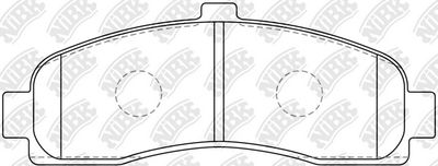 PN2191 NiBK Комплект тормозных колодок, дисковый тормоз